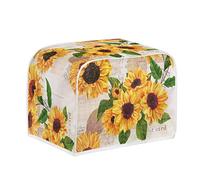 STUOARTE Sunflower 2 Slice Toaster Cover Dustproof Waterproof Personalized Decor Toaster Microwave Cover