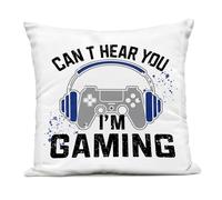 Stupell Industries Can't Hear Gaming Outdoor Printed Pillow, design by Kim Allen