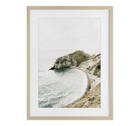 Stupell Industries Coastal California Cove Birch Framed Print Under Glass, design by Sisi and Seb, 20 x 14