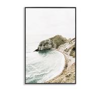 Stupell Industries Coastal California Cove Black Framed Giclee Art, design by Sisi and Seb, 18 x 12