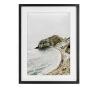 Stupell Industries Coastal California Cove Black Framed Print Under Glass, design by Sisi and Seb, 20 x 14