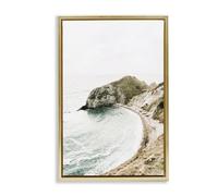 Stupell Industries Coastal California Cove Gold Framed Floater Canvas Wall Art, design by Sisi and Seb, 25 x 17