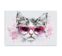 Stupell Industries Cool Cat with Sunglasses Wall Plaque Art, design by LSR Creative Studio, 15 x 10