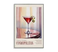 Stupell Industries 'Cosmopolitan on Reflective Table', Framed Giclee Art, Gray, 20 x 30 Inches, Easy to Hang and Sturdy, Made in USA, by Andreas Magnusson