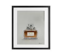 Stupell Industries Elegant Fragrance with Bow Black Framed Print Under Glass, design by Mary Sparrow, 21 x 17