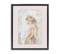 Stupell Industries 'Enchanted Dreams Princess', Floating Frame Canvas Art, Black, 25 x 31 Inches, Easy to Hang and Sturdy, Made in USA, by Christine Simpson Art