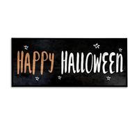 Stupell Industries Happy Halloween Spooky Stars Stretched Canvas Wall Art, 10 x 1.5 x 24, Proudly Made in USA