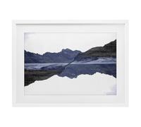 Stupell Industries Ice Road Trip Mountains White Framed Print Under Glass design by Robin Vandenabeele, 14 x 20