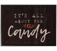 Stupell Industries Its All About the Candy Oversized Framed Giclee Texturized Art, 16 x 1.5 x 20, Proudly Made in USA