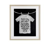 Stupell Industries Laundry Dry Ornate Letters Gray Framed Print Under Glass, design by Marcus Prime, 16 x 13