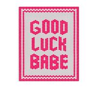 Stupell Industries Mosaic Good Luck Babe Canvas Wall Art, Design by Lettered and Lined, 30 x 24