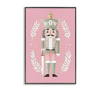 Stupell Industries 'Nutcracker Suite in Pastel Pink', Framed Giclee Art, Black, 12 x 18