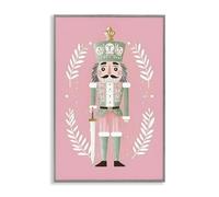 Stupell Industries 'Nutcracker Suite in Pastel Pink', Framed Giclee Art, Gray, 12 x 18