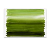 Stupell Industries Ombre Green Gradient Abstract Wall Art for Dining Room, Serene Geometric Nature Decor, 10 x 15 Inch Mounted Print on Wall Plaque, by Allie Corbin, Made in USA Gift
