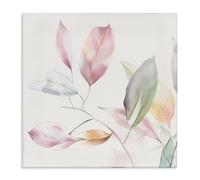 Stupell Industries Pastel Light Leaves Canvas Wall Art design by Raymond Powers, 17 x 17