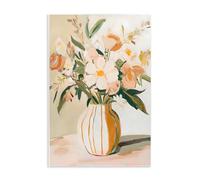 Stupell Industries Peachy Pink Vase with Flowers Wall Plaque Art, design by Creative Studio, 19 x 13