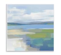 Stupell Industries Quiet Cove Seascape Wall Plaque Art design by Mona Grace, 12 x 12