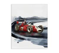 Stupell Industries Race Day F1 Car Canvas Wall Art, design by Christine Simpson Art, 30 x 24