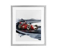 Stupell Industries Race Day F1 Car White Framed Print Under Glass, design by Christine Simpson Art, 16 x 13