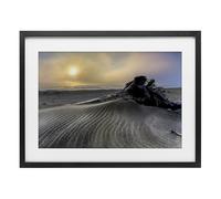 Stupell Industries Sand Wrinkles Desert View Black Framed Print Under Glass design by Celebrate Life Gallery, 17 x 23