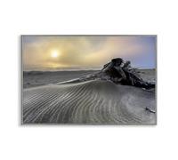 Stupell Industries Sand Wrinkles Desert View Gray Framed Giclee Art design by Celebrate Life Gallery, 20 x 30