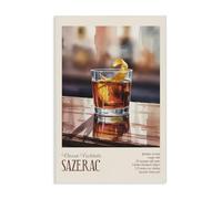 Stupell Industries 'Sazerac on Reflective Surface', Canvas Art, 20 x 30 Inches, Easy to Hang and Sturdy, Made in USA, by Andreas Magnusson