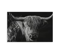Stupell Industries Scottish Highland Portrait Canvas Wall Art design by Crystal Lynn Collins, 20 x 30