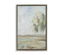 Stupell Industries Solo Journey Muted Landscape Brown Framed Floater Canvas Wall Art design by Jacqueline Ellens, 31 x 21