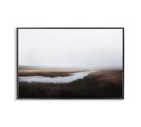 Stupell Industries Still Lake Illusion Black Framed Giclee Art design by Novae, 20 x 30