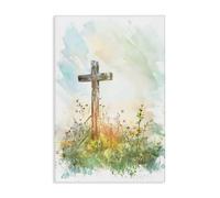 Stupell Industries Sunlit Faith And Flowers Canvas Wall Art, design by Creative Studio, 24 x 16
