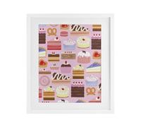 Stupell Industries Sweet Tooth Desserts Collection White Framed Print Under Glass design by Nina Muis Surface Design, 16 x 13