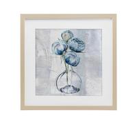 Stupell Industries Tale Of Blue Vase Birch Framed Print Under Glass design by Sophie 6, 13 x 13