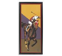 Stupell Industries 'The Race Final Stretch'| Floating Frame Canvas Art
