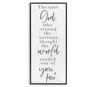 Stupell Industries 'The Same God Quote', Framed Giclee Art, Black, 13 x 30