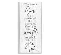 Stupell Industries 'The Same God Quote', Framed Giclee Art, White, 13 x 30