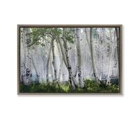 Stupell Industries Up In The Clouds Brown Framed Floater Canvas Wall Art design by Mike Jones, 21 x 31