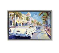 Stupell Industries Vintage Convertible Boulevard Gold Framed Floater Canvas Wall Art, design by Franklyn Gregory, 17 x 25