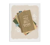 Stupell Industries Want To Read All The Books Canvas Wall Art, design by Sandra Picco, 20 x 16