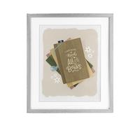 Stupell Industries Want To Read All The Books Gray Framed Print Under Glass, design by Sandra Picco, 21 x 17