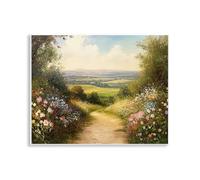 Stupell Industries Wildflower Lane Landscape Wall Plaque Art design by Petal Prints Design, 11 x 14