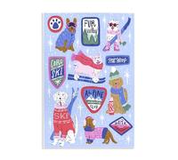 Stupell Industries Winter Ski Dogs Collage Wall Plaque Art design by Krissy Mast, 19 x 13
