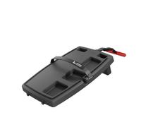STUPID Car Anti-Slip Multi-Compartment Car Organizer & Food Tray with Cargo Straps & Hooks, Gray/Black