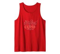 Stupid Cupid: Sassy Valentine's Day Humor for Singles Tank Top, Men, Red, XXL