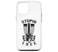 Stupid Tree Disc Golf Player Funny Chainsaw Basket Golfer Case for iPhone 12/12 Pro