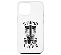 Stupid Tree Disc Golf Player Funny Chainsaw Basket Golfer Case for iPhone 12 Pro Max