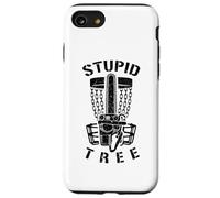 Stupid Tree Disc Golf Player Funny Chainsaw Basket Golfer Case for iPhone SE (2020) / 7/8
