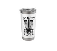 Stupid Tree Disc Golf Player Funny Chainsaw Basket Golfer Stainless Steel Insulated Tumbler