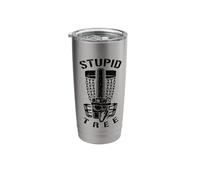 Stupid Tree Disc Golf Player Funny Chainsaw Basket Golfer Stainless Steel Insulated Tumbler