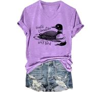 Stupid Wolf Bird Shirts Funny Canadian Loon Bird Pun T-Shirt