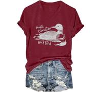 Stupid Wolf Bird Shirts Funny Canadian Loon Bird Pun T-Shirt